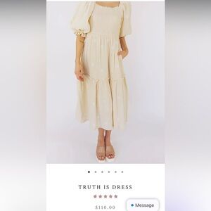 Pale yellow daisy dress